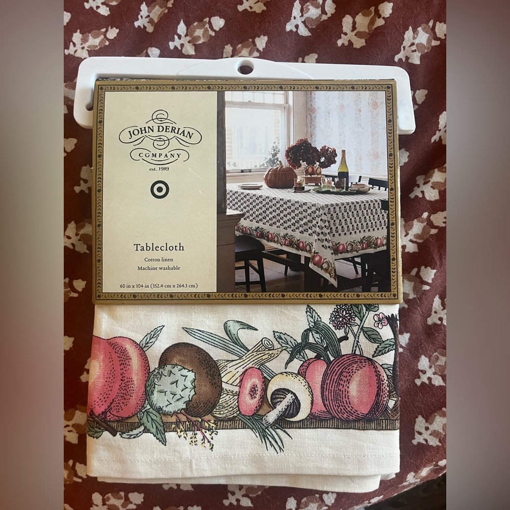 NWT John Derian Target Collab Tablecloth